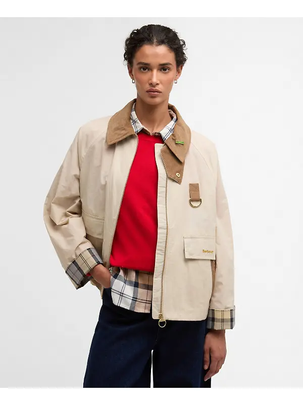 Barbour Women's Icons Spey Showerproof Jacket - Jasmine/Dress Image 2