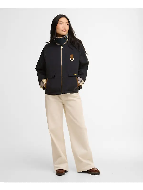Barbour Women's Icons Spey Showerproof Jacket - Dark Navy/Dress Image 3