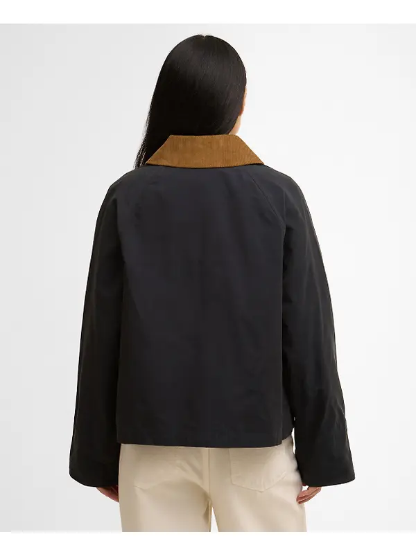 Barbour Women's Icons Spey Showerproof Jacket - Dark Navy/Dress Image 4