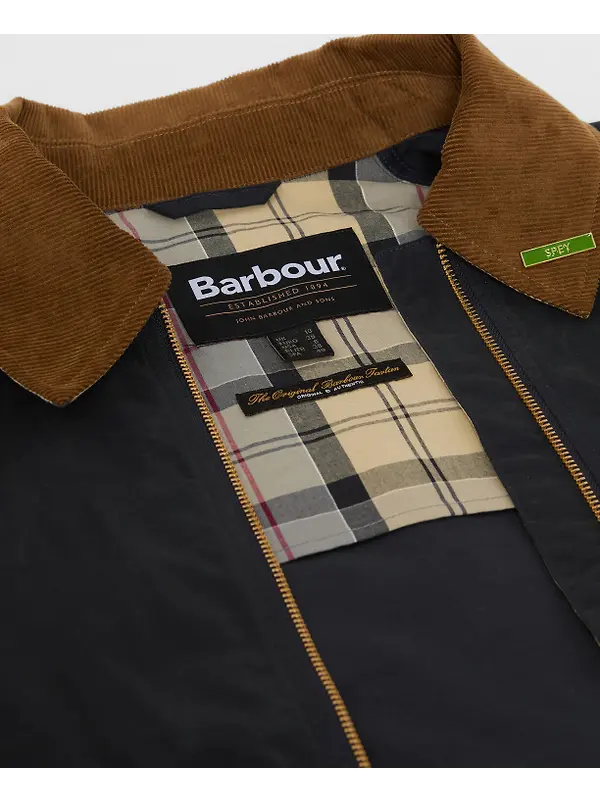 Barbour Women's Icons Spey Showerproof Jacket - Dark Navy/Dress Image 8