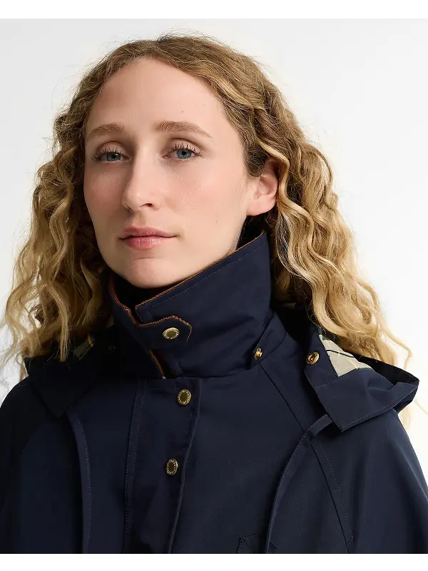 Barbour Women's Terrington SP Quilted Jacket - Dark Navy / Shadow Classic Image 5