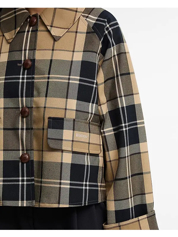 Barbour Women's Delilah Check Jacket - Birchwood Dress Image 7