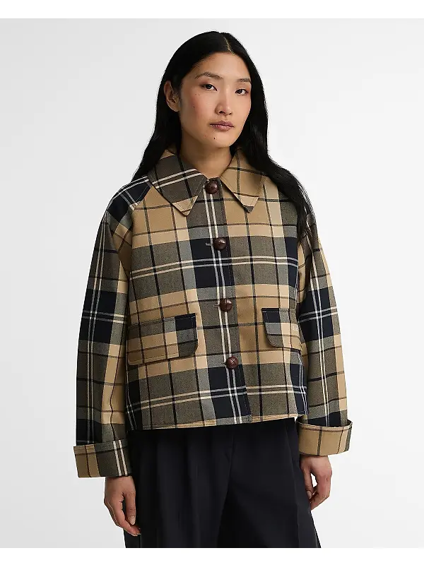 Barbour Women's Delilah Check Jacket - Birchwood Dress Image 2