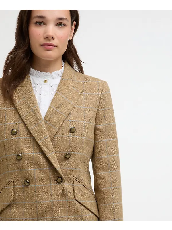 Barbour Women's Wisteria Tailored Blazer - Soft Blue Image 6
