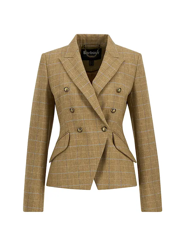 Barbour Women's Wisteria Tailored Blazer - Soft Blue Image 1