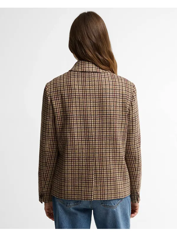 Barbour Women's Austen Wool Tailored Jacket - Classic Beige Check Image 4