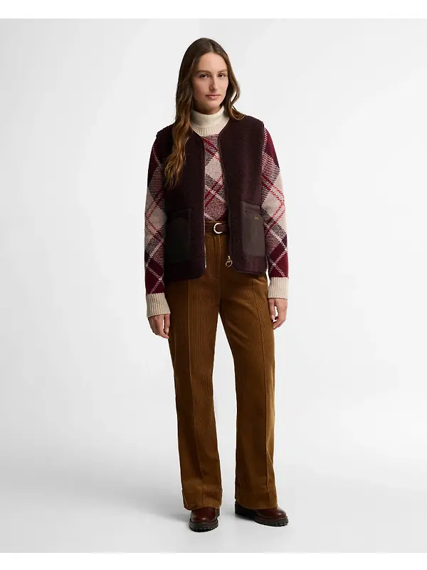 Barbour Women's Emmy Cord Flared Trousers - Tan Image 2