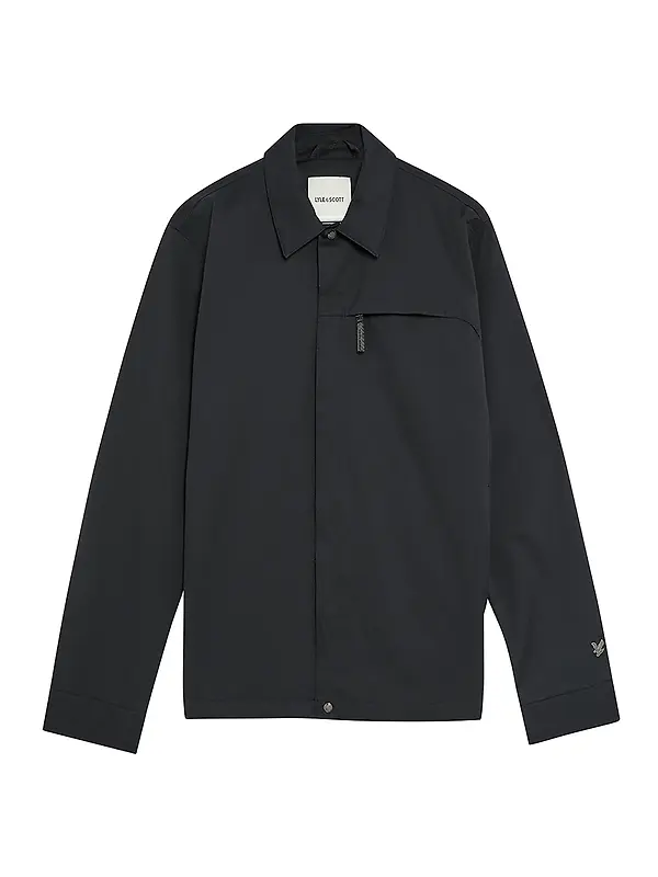 Lyle & Scott Men's Technical Twill Overshirt - Lacquer Image 1
