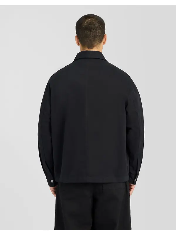 Lyle & Scott Men's Washed Overshirt - Jet Black Image 5