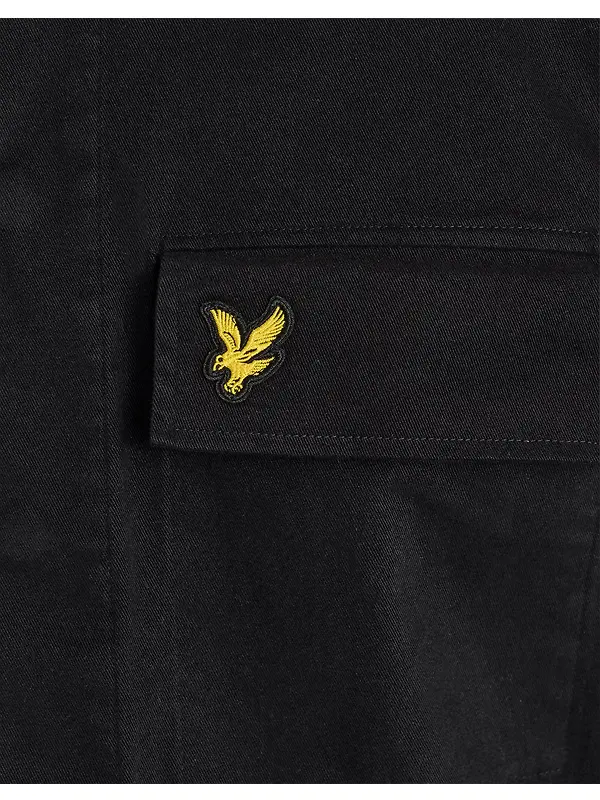 Lyle & Scott Men's Washed Overshirt - Jet Black Image 6