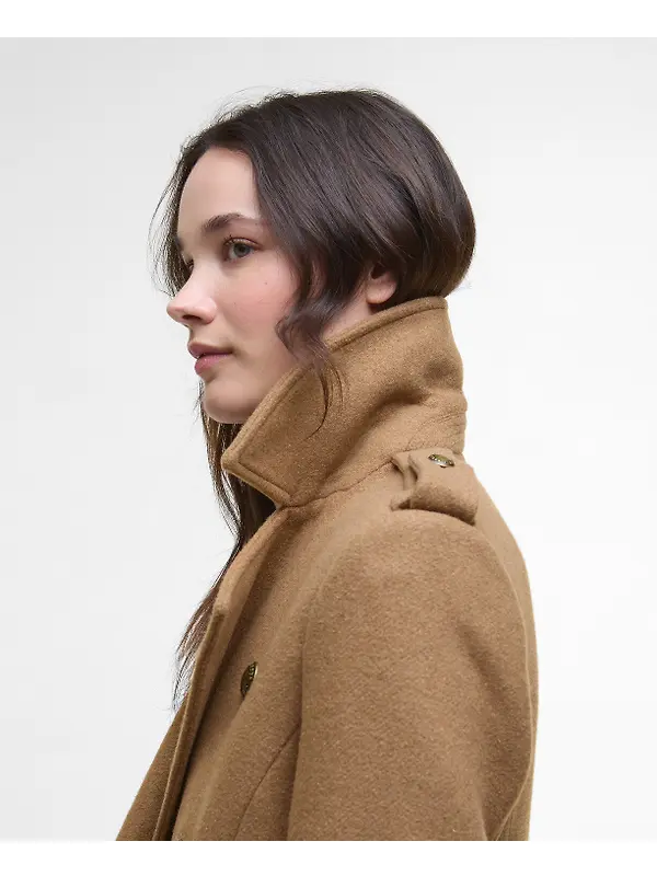 Barbour Women's Cottesmore Wool Coat - Camel Image 5