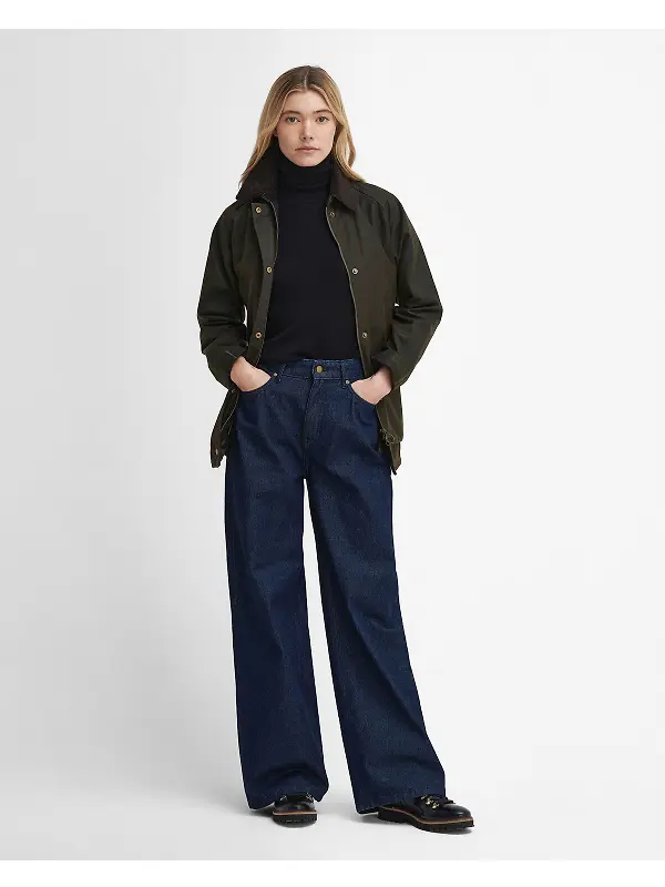Barbour Women's Acorn Wax Jacket - Olive Image 3