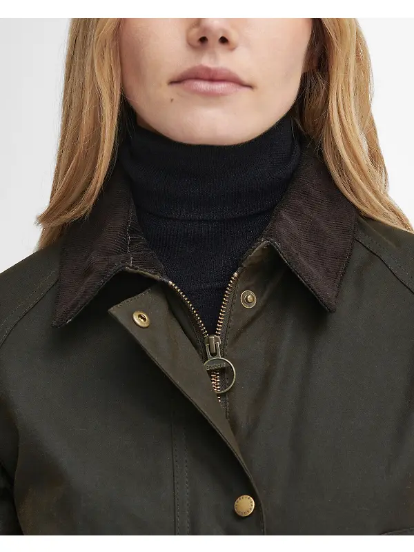 Barbour Women's Acorn Wax Jacket - Olive Image 6