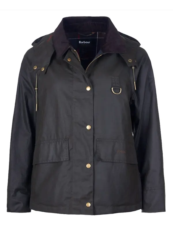 Barbour Women's Avon Waxed Jacket - Olive Image 1