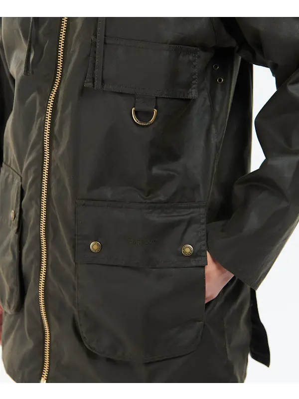 Barbour Women's Highclere Wax Jacket - Olive Image 7