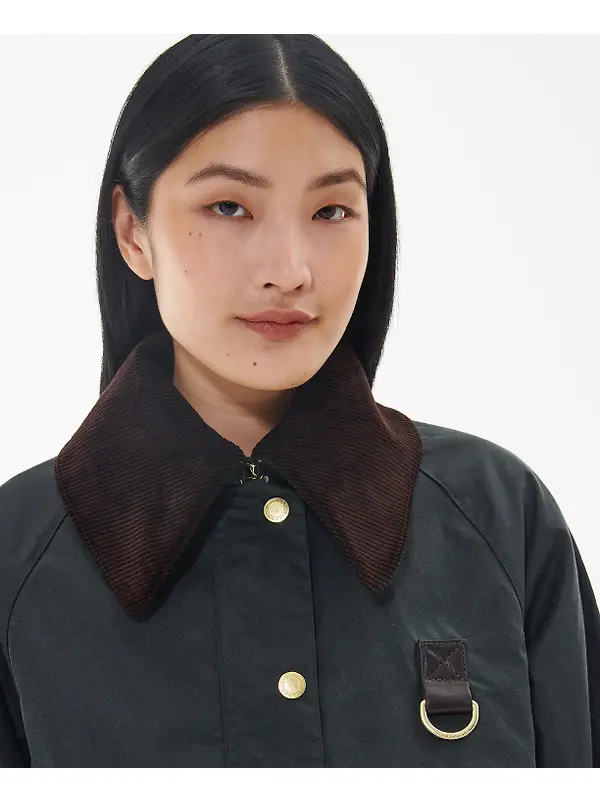 Barbour Women's Catton Wax Jacket - Sage/Ancient Image 5