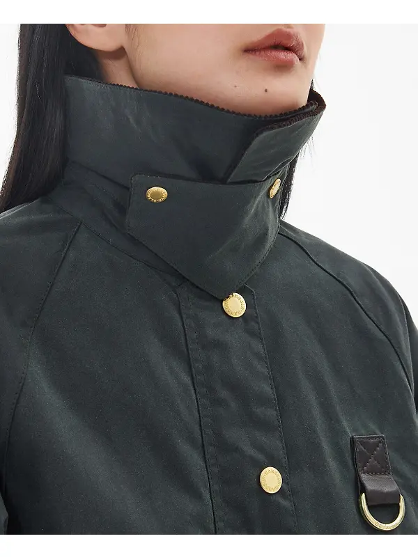 Barbour Women's Catton Wax Jacket - Sage/Ancient Image 6