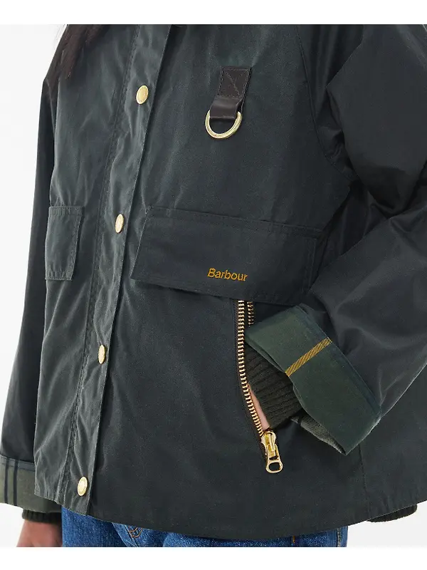 Barbour Women's Catton Wax Jacket - Sage/Ancient Image 7