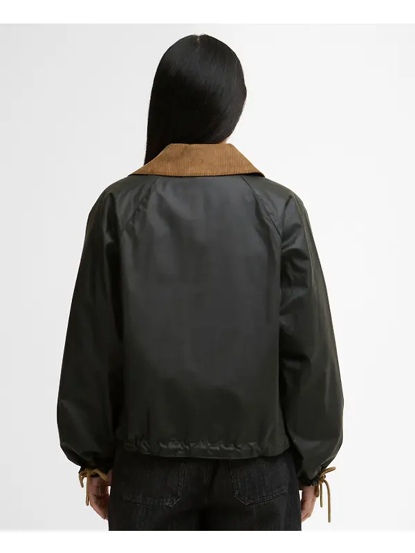 Barbour Women's Marron Wax Jacket - Fern/Ancient Image 5