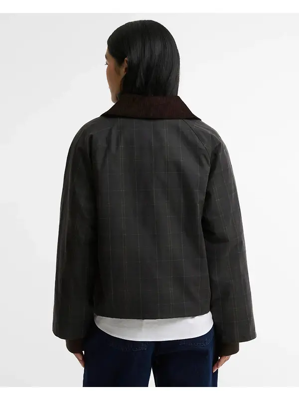 Barbour Women's Arlene Checked Waxed Jacket - Classic / Shadow Classic Image 4