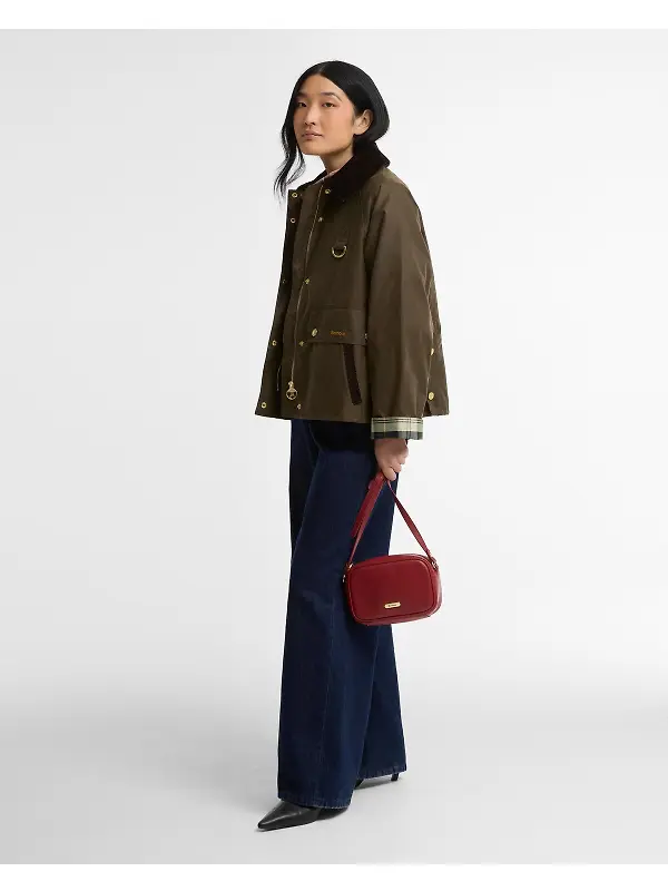 Barbour Women's Cottingham Wax Jacket - Beech / Ancient Image 3
