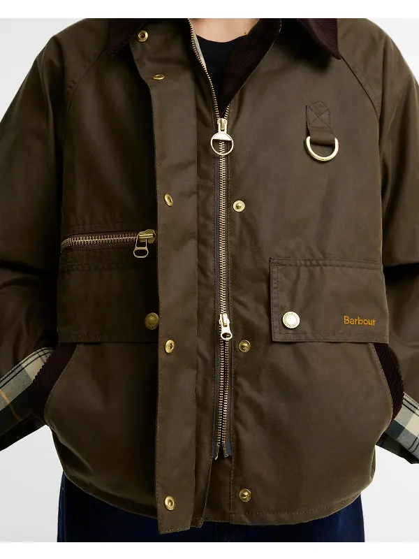 Barbour Women's Cottingham Wax Jacket - Beech / Ancient Image 6