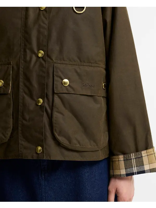 Barbour Women's Icons Modern Spey Waxed Jacket - Beech / Birchwood Image 7