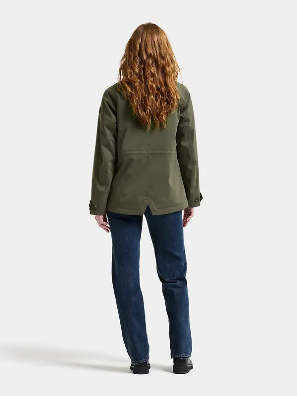 Didriksons Women's Lynn Waterproof Jacket - Deep Green Image 3