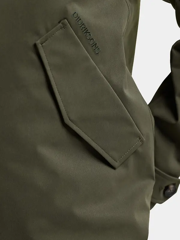 Didriksons Women's Lynn Waterproof Jacket - Deep Green Image 9