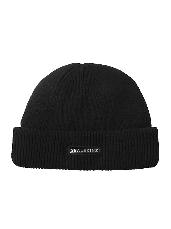 Sealskinz Langham Waterproof Cold Weather Beanie Hat - Black Image 1