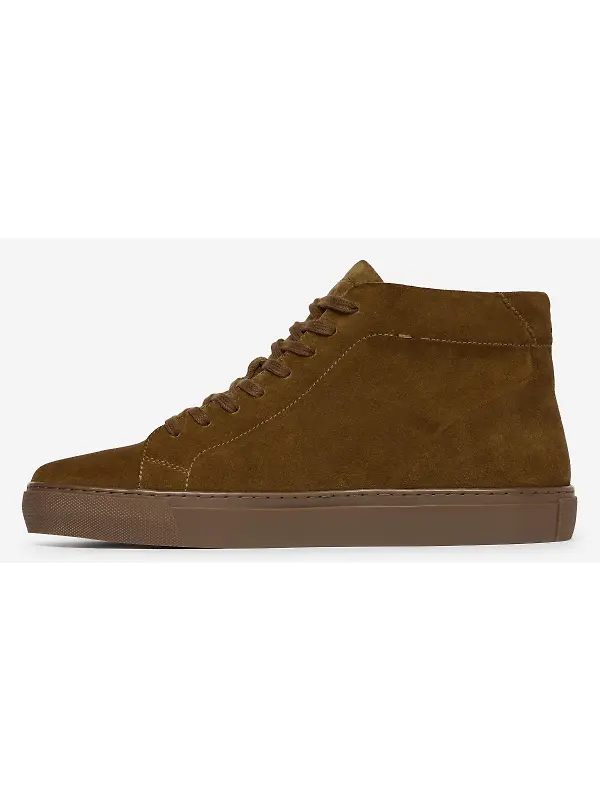 Oliver Sweeney Men's Laxey Suede Cupsole Hi-Top Trainers - Tan Image 5