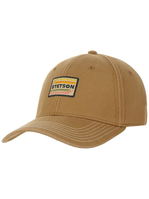 Stetson Lenloy Cotton Baseball Cap - Beige Image 1