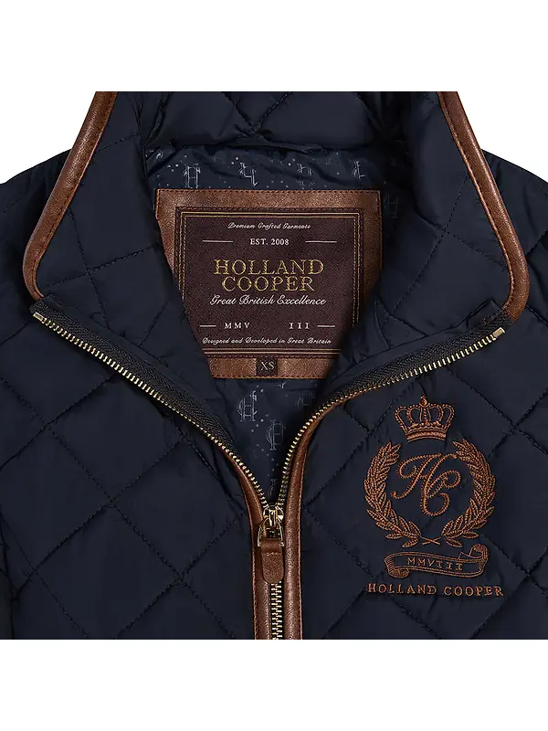 Holland Cooper Women's Lightweight Country Gilet - Ink Navy Image 9