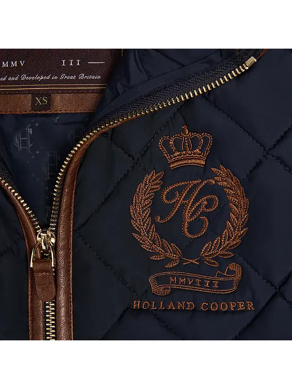 Holland Cooper Women's Lightweight Country Gilet - Ink Navy Image 10
