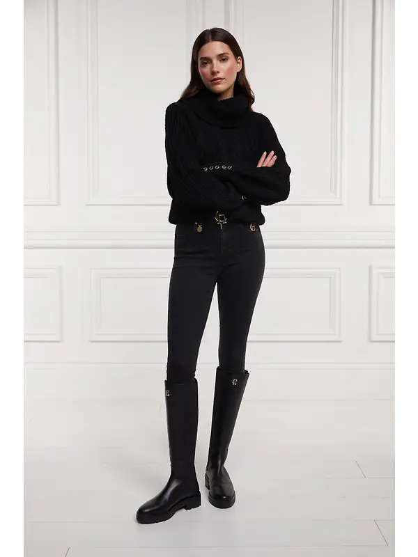 Holland Cooper Women's Astoria Knee Boots - Black Image 9