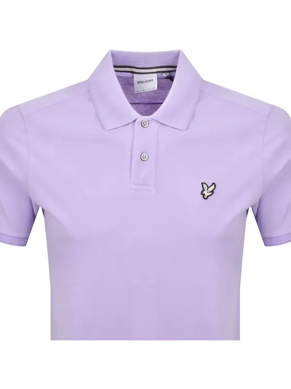 Lyle & Scott Men's Natural Dye Polo - Lavender Image 2