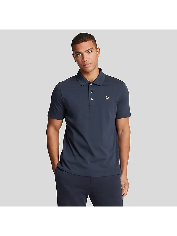 Lyle & Scott Men's Cotton Polo Shirt - Midnight Navy Image 2