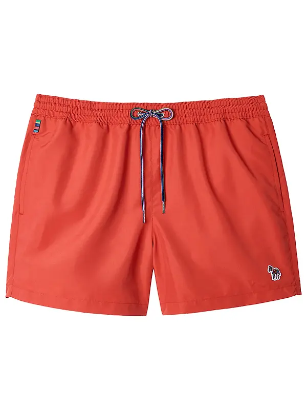 Paul Smith Men's Zebra Logo Swim Shorts - Burnt Orange Image 1