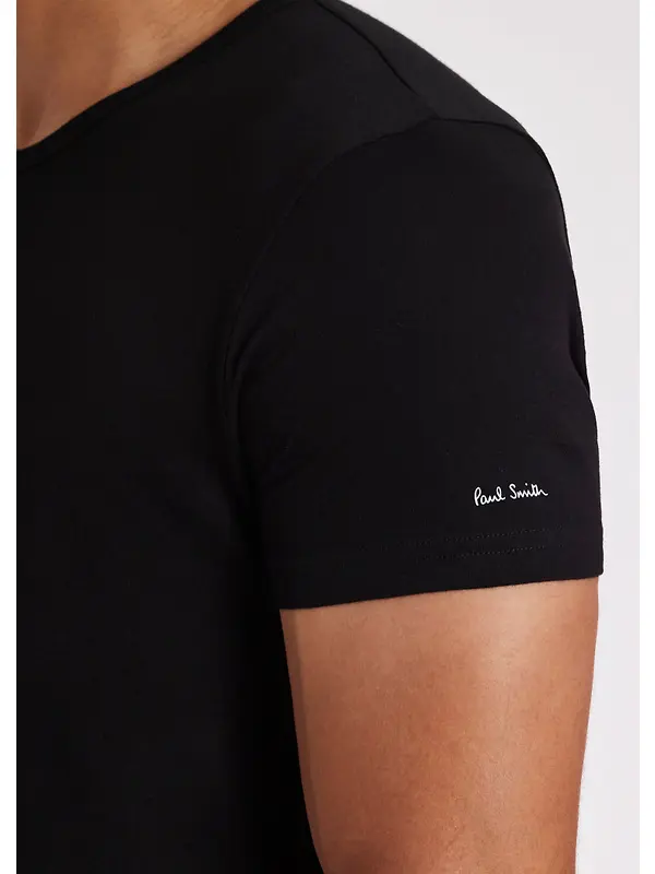 Paul Smith Men's Organic Cotton Logo 3 Pack Lounge T-Shirts - Mixed Image 6