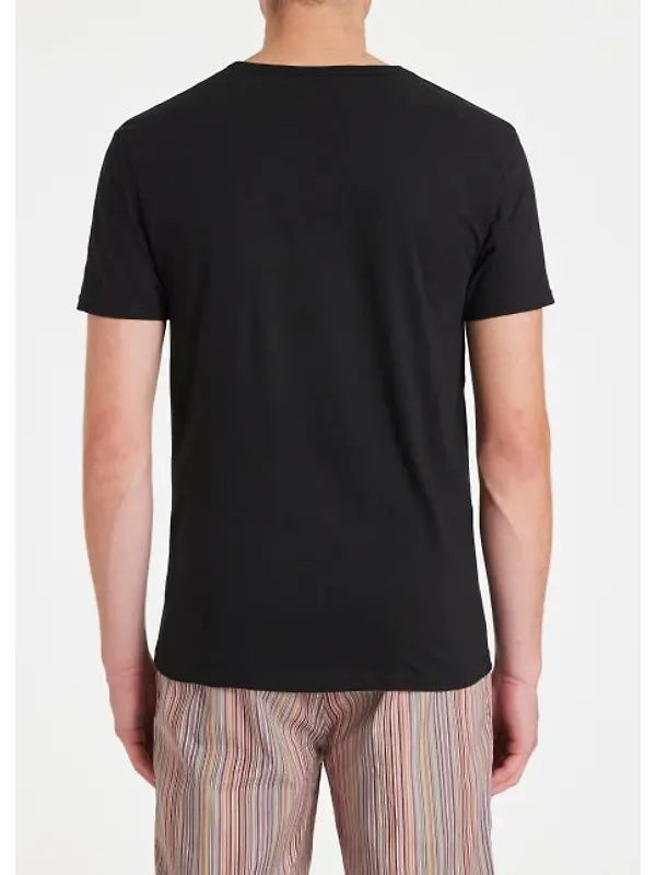Paul Smith Men's Organic Cotton Logo 5 Pack Lounge T-Shirts - Mixed Image 3