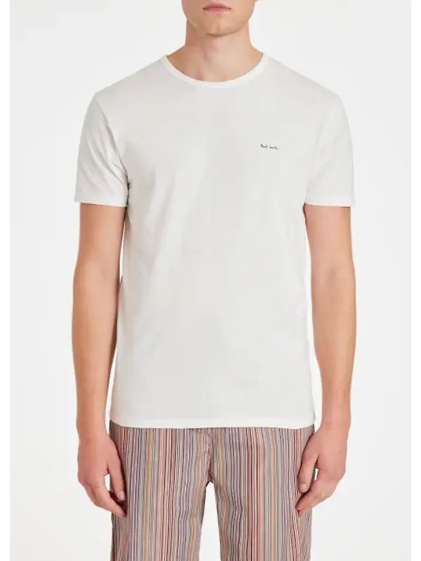 Paul Smith Men's Organic Cotton Logo 5 Pack Lounge T-Shirts - Mixed Image 4