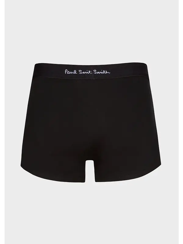 Paul Smith Men's Organic-Cotton Mixed Stripe 3 Pack Boxer Briefs - Black Image 7