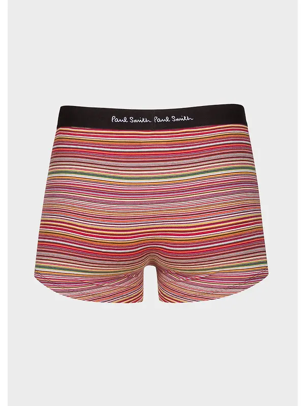 Paul Smith Men's Organic Cotton Signature Stripe 3 Pack Boxer Briefs - Multi Image 4