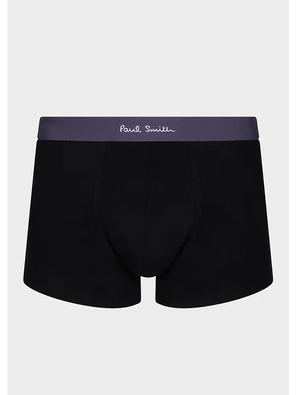 Paul Smith Men's 3 Pack Plain Mix Trunks - Black Image 2