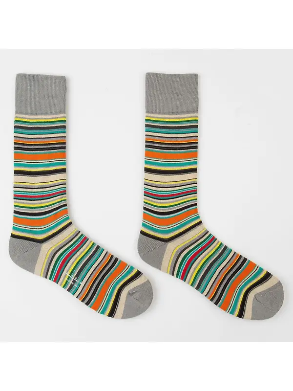 Paul Smith Men's Signature Stripe 3 Pack Socks - Tri-Colour Image 4