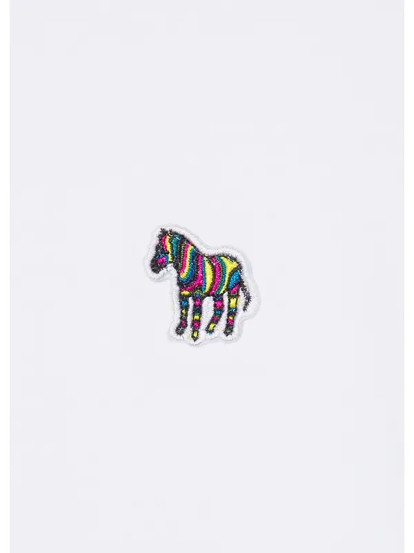 PS By Paul Smith Men's Cotton Zebra Logo T-Shirt - White Image 8