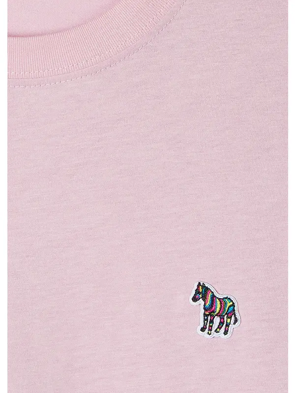 PS By Paul Smith Men's Organic Cotton Zebra Logo T-Shirt - Pink Image 2