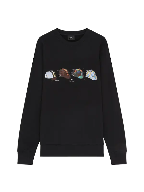 Product image of Paul Smith Men's Cycling Caps Sweatshirt - Black