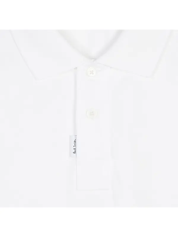 Paul Smith Men's Reg Fit Polo Shirt - White Image 3