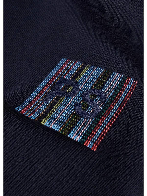 PS By Paul Smith Men's Stitch Stripe Zip Funnel Neck Sweatshirt - Navy Image 3
